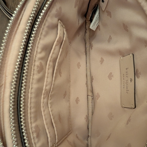 Kate Spade Beige Tweed Wristlet